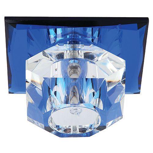 NILÜFER Blau G4 Kristall Halogen Einbaulampe Einbau Spot