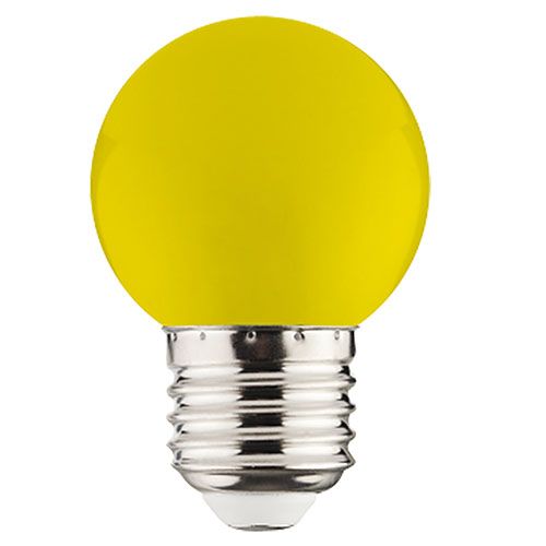 RAINBOW 1W Gelb E27 LED Farbige Leuchtmittel