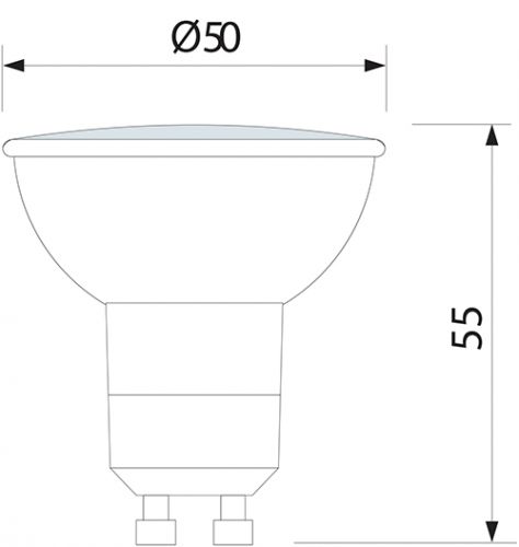 GU10 18X0.12W WEISS 220-240V LED LAMPE