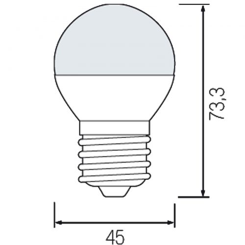 LED LEUCHTMITTEL E27 3,5W MINI GLOBE HL4380